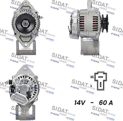 Sidat A12DE0201A2 - Ģenerators www.autospares.lv