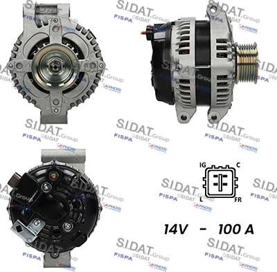 Sidat A12DE0211A2 - Ģenerators autospares.lv