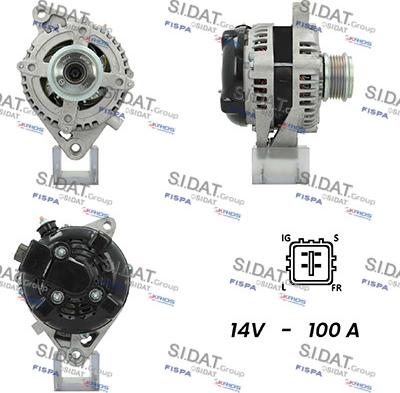 Sidat A12DE0238A2 - Alternator www.autospares.lv