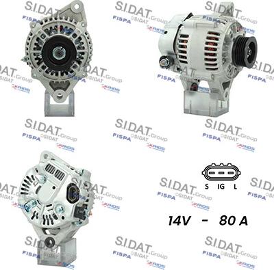 Sidat A12DE0233A2 - Генератор www.autospares.lv