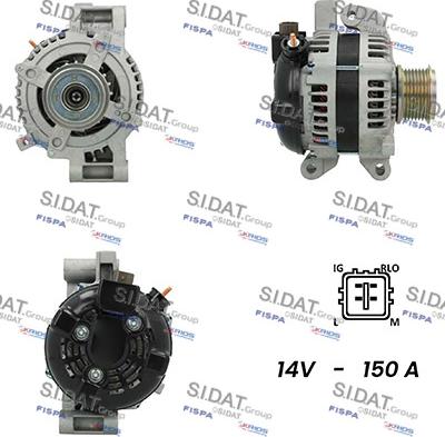 Sidat A12DE0237A2 - Ģenerators www.autospares.lv