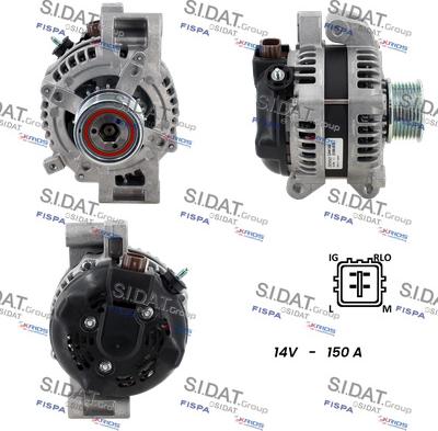 Sidat A12DE0237 - Ģenerators www.autospares.lv