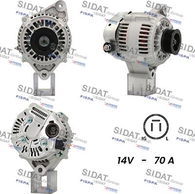 Sidat A12DE0715A2 - Ģenerators www.autospares.lv