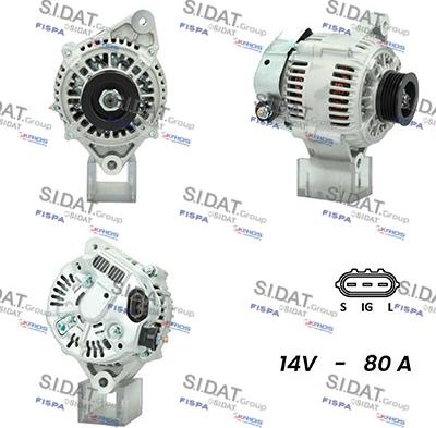 Sidat A12DE0717A2 - Генератор www.autospares.lv