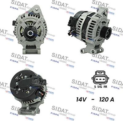 Sidat A12DE1051 - Ģenerators autospares.lv