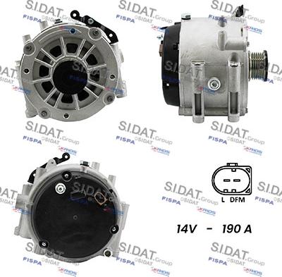 Sidat A12DR0549A2 - Alternator www.autospares.lv