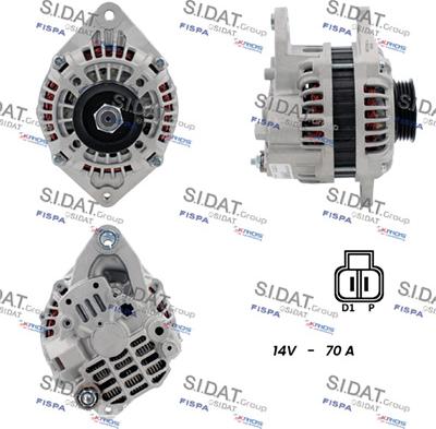 Sidat A12HT0465A2 - Генератор www.autospares.lv