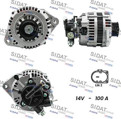 Sidat A12HT0022A2 - Ģenerators www.autospares.lv