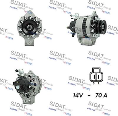 Sidat A12HT0160A2 - Генератор www.autospares.lv