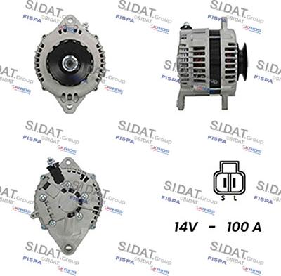 Sidat A12HT0225A2 - Генератор www.autospares.lv