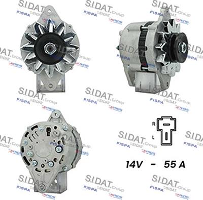 Sidat A12HT1123A2 - Генератор www.autospares.lv