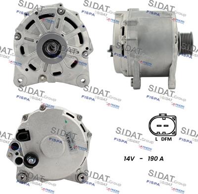 Sidat A12HT1260 - Ģenerators www.autospares.lv