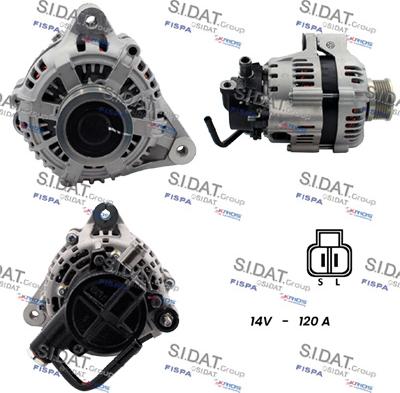 Sidat A12HY0045 - Генератор www.autospares.lv