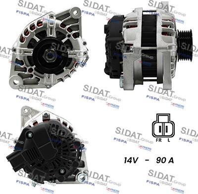 Sidat A12HY0166 - Ģenerators www.autospares.lv