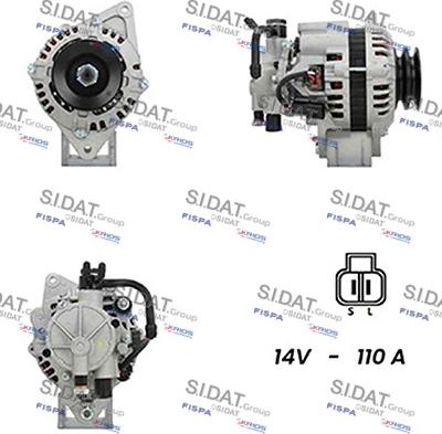 Sidat A12HY0167A2 - Ģenerators www.autospares.lv