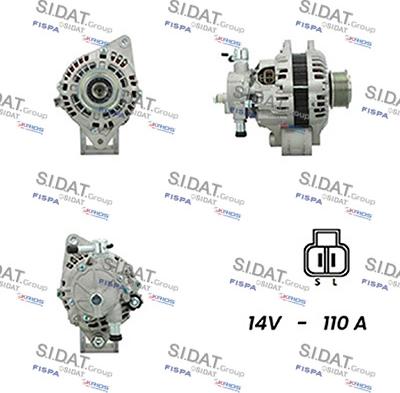 Sidat A12HY0128A2 - Генератор www.autospares.lv