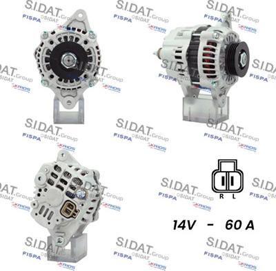 Sidat A12HY0218 - Генератор www.autospares.lv