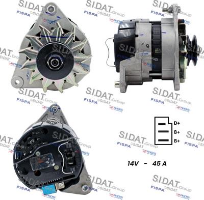 Sidat A12LU0058 - Alternator www.autospares.lv