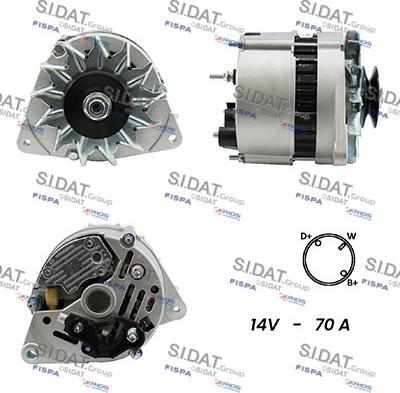 Sidat A12LU0149A2 - Ģenerators www.autospares.lv