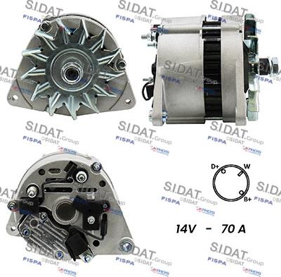 Sidat A12LU0150A2 - Генератор www.autospares.lv