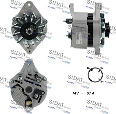 Sidat A12LU1282A2 - Ģenerators autospares.lv