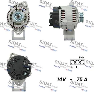 Sidat A12MA0940A2 - Ģenerators autospares.lv