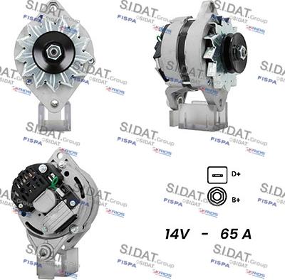 Sidat A12MA0542A2 - Alternator www.autospares.lv