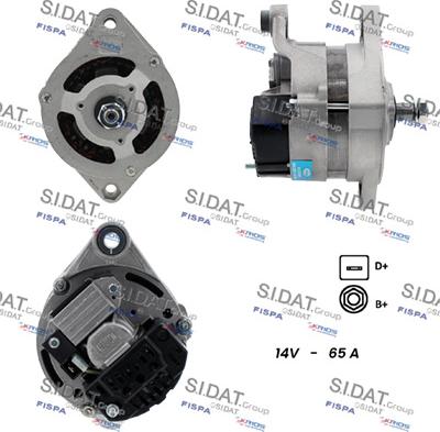 Sidat A12MA0002 - Генератор www.autospares.lv