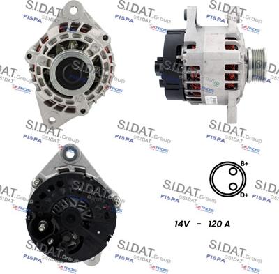 Sidat A12MA0032 - Генератор www.autospares.lv