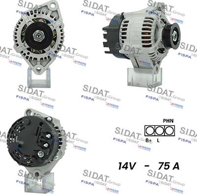 Sidat A12MA0275A2 - Ģenerators autospares.lv