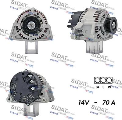 Sidat A12MA1039A2 - Alternator www.autospares.lv