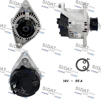 Sidat A12MA1191A2 - Alternator www.autospares.lv