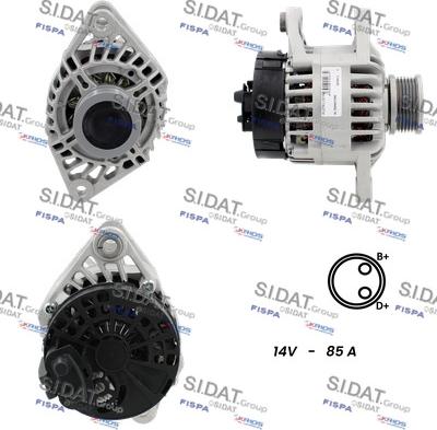 Sidat A12MA1197A2 - Ģenerators www.autospares.lv