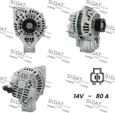 Sidat A12MH0467A2 - Генератор www.autospares.lv