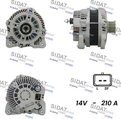 Sidat A12MH0583 - Генератор www.autospares.lv