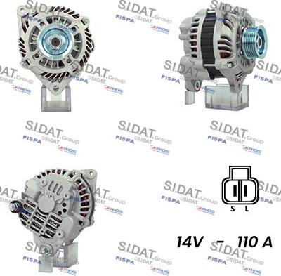 Sidat A12MH0699A2 - Alternator www.autospares.lv