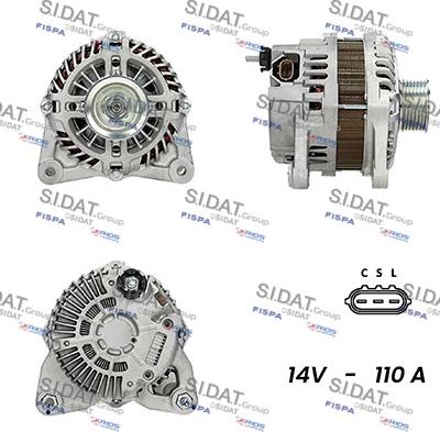 Sidat A12MH0693 - Генератор www.autospares.lv