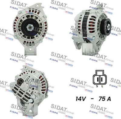 Sidat A12MH0659A2 - Alternator www.autospares.lv