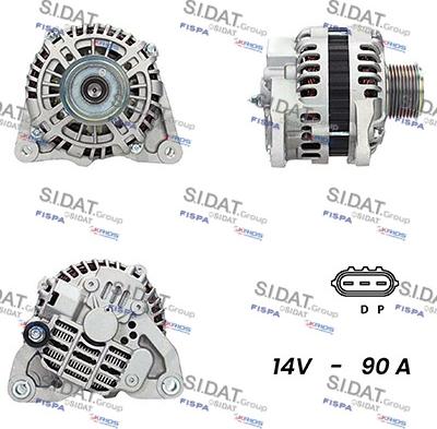 Sidat A12MH0653A2 - Ģenerators www.autospares.lv