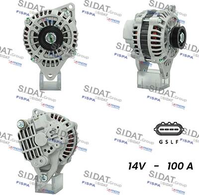 Sidat A12MH0667A2 - Генератор www.autospares.lv