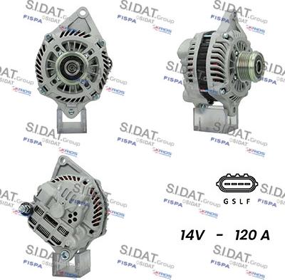 Sidat A12MH0675A2 - Alternator www.autospares.lv