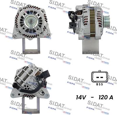 Sidat A12MH0809A2 - Ģenerators autospares.lv