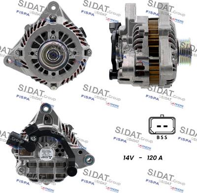 Sidat A12MH0809 - Ģenerators www.autospares.lv