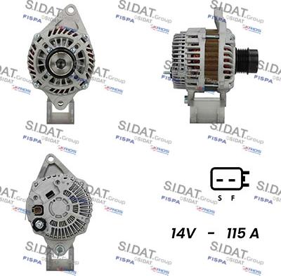 Sidat A12MH1106A2 - Генератор www.autospares.lv