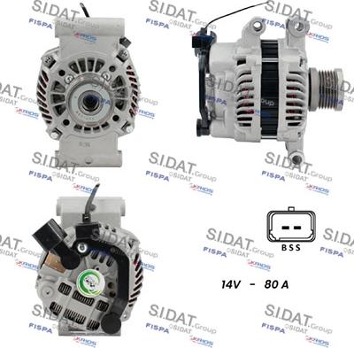 Sidat A12MH1205A2 - Ģenerators www.autospares.lv