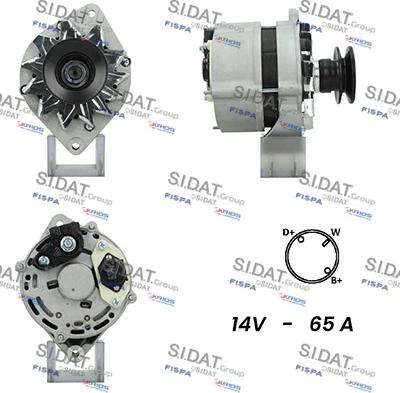 Sidat A12ML0395A2 - Alternator www.autospares.lv