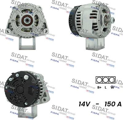 Sidat A12ML1058A2 - Генератор www.autospares.lv