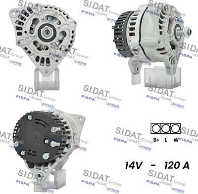 Sidat A12ML1085A2 - Генератор www.autospares.lv