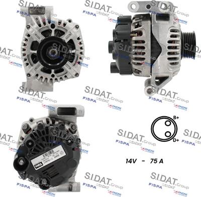 Sidat A12VA0919 - Ģenerators autospares.lv