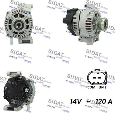 Sidat A12VA0407A2 - Ģenerators www.autospares.lv